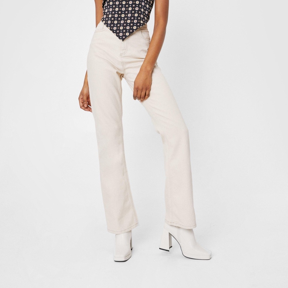 Nasty Gal flare denim jeans
